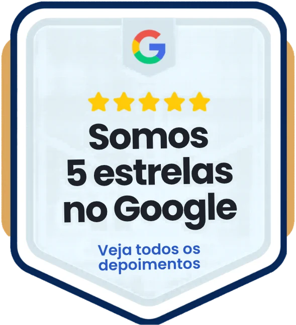 Cinco estrelas no google
